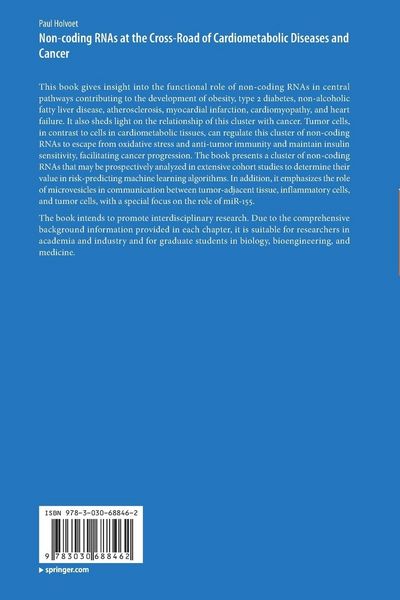 Produktbild: Non-coding RNAs at the Cross-Road of Cardiometabolic Diseases and Cancer