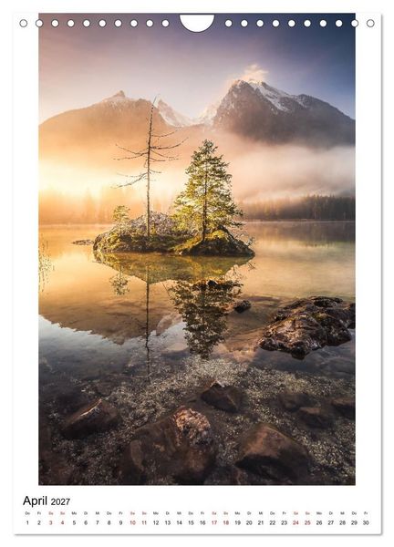 Produktbild: Alpenblicke - Ein Jahr in den Alpen (Wandkalender 2027 DIN A4 hoch), CALVENDO Monatskalender