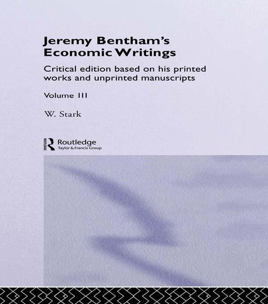Produktbild: Jeremy Bentham's Economic Writings