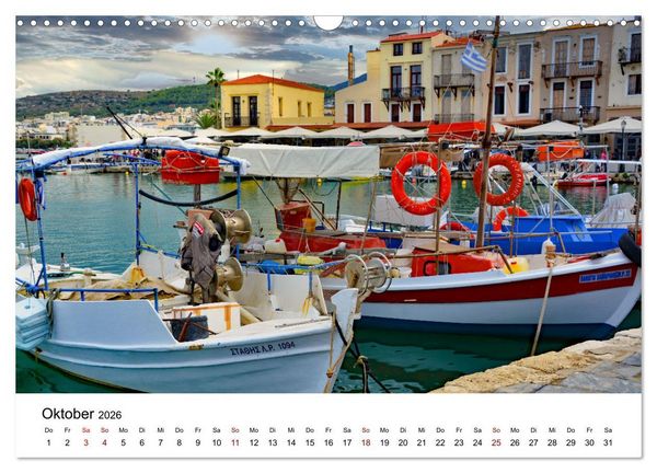 Produktbild: Farbenfrohe Boote in kristallklarem Wasser (Wandkalender 2026 DIN A3 quer), CALVENDO Monatskalender