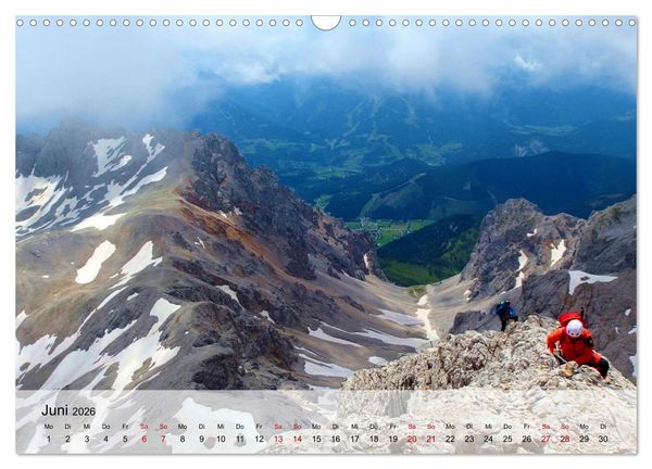 Produktbild: Gipfelabenteuer - wenn der Berg ruft (Wandkalender 2026 DIN A3 quer), CALVENDO Monatskalender