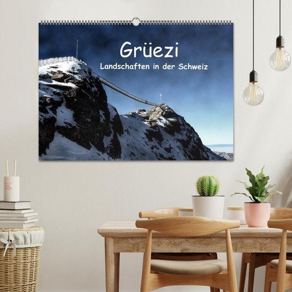 Produktbild: Gr&uuml;ezi . Landschaften in der Schweiz (Wandkalender 2026 DIN A2 quer), CALVENDO Monatskalender