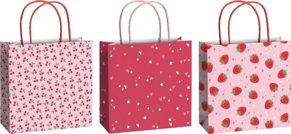 Produktbild: Geschenktaschen 20x8cm Yumi rosa