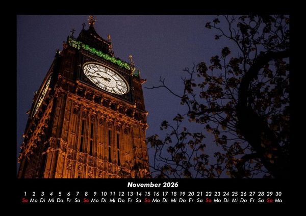 Produktbild: London 2026 Fotokalender DIN A3