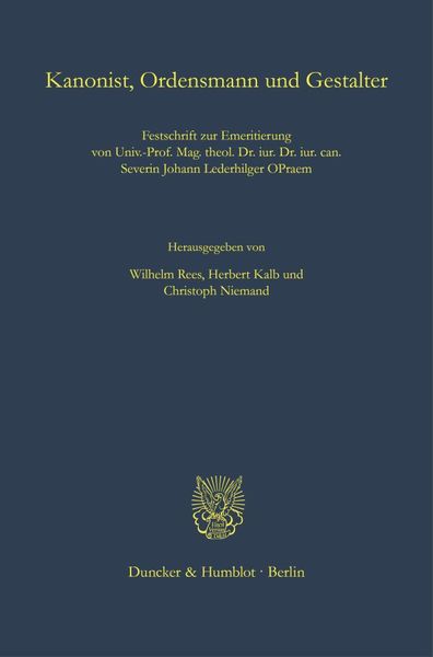 Produktbild: Kanonist, Ordensmann und Gestalter.