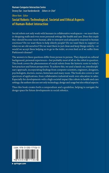 Produktbild: Social Robots: Technological, Societal and Ethical Aspects of Human-Robot Interaction
