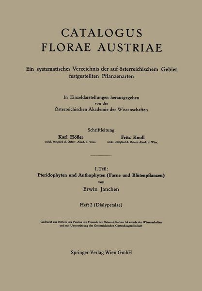 Produktbild: I. Teil: Pteridophyten und Anthophyten (Farne und Bl&uuml;tenpflanzen)