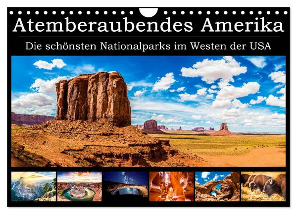 Produktbild: Atemberaubendes Amerika - Die sch&ouml;nsten Nationalparks im Westen der USA (Wandkalender 2026 DIN A4 quer), CALVENDO Monatskalender