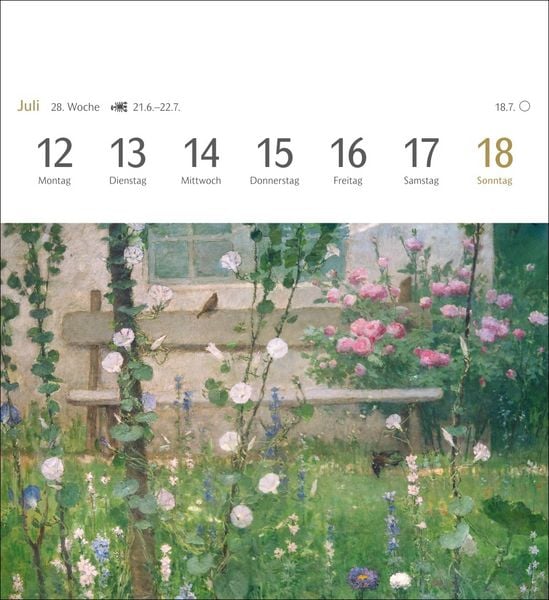 Produktbild: Malerische G&auml;rten Postkartenkalender 2027 - Kalender mit 53 Kunstpostkarten