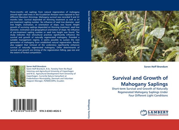Produktbild: Survival and Growth of Mahogany Saplings
