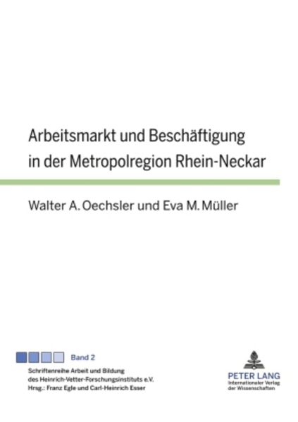 Produktbild: Arbeitsmarkt und Beschaeftigung in der Metropolregion Rhein-Neckar