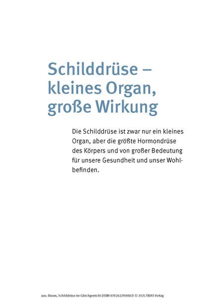 Produktbild: Schilddr&uuml;se im Gleichgewicht