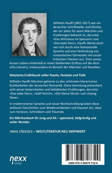 Produktbild: Wilhelm Hauff: Seine sch&ouml;nsten M&auml;rchen