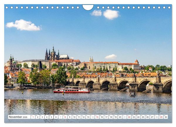 Produktbild: Tschechische Republik - Prag (Wandkalender 2026 DIN A4 quer), CALVENDO Monatskalender
