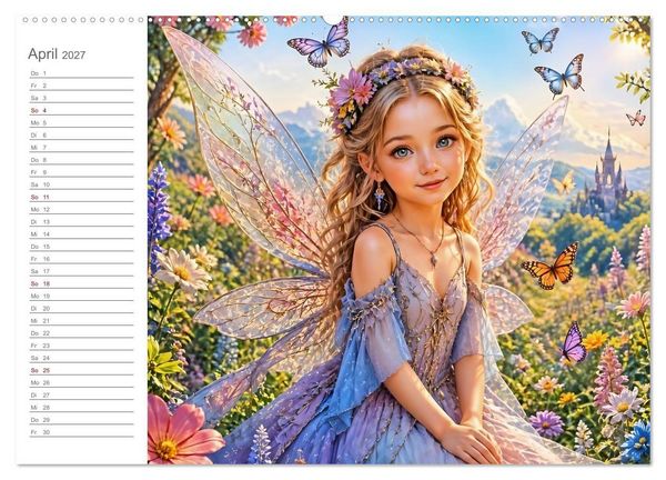 Produktbild: Magische Weggef&auml;hrten - Zw&ouml;lf Feen und ihre tierischen Begleiter (Wandkalender 2027 DIN A2 quer), CALVENDO Monatskalender