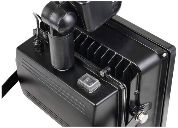 Produktbild: Sygonix SY-5461112 Solar-Spot mit Bewegungsmelder 50W Leuchtfarben: Neutralwei&szlig;
