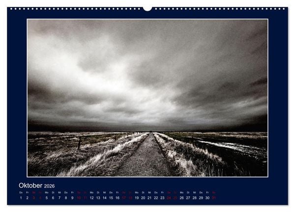 Produktbild: Wolken, Watt und Wellen. Fotografische Impressionen vom Jadebusen. (hochwertiger Premium Wandkalender 2026 DIN A2 quer), Kunstdruck in Hochglanz