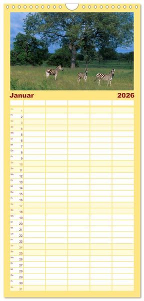 Produktbild: Familienplaner 2026 - S&uuml;dafrika Christian Heeb mit 5 Spalten (Wandkalender, 21 x 45 cm) CALVENDO
