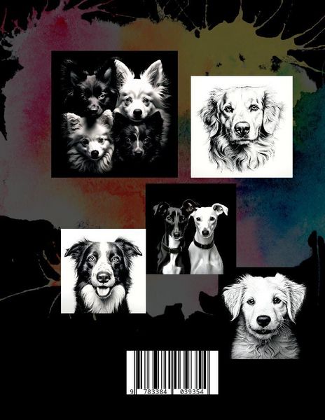 Produktbild: Malbuch Hunde &bdquo;Fotorealistisch&ldquo;.