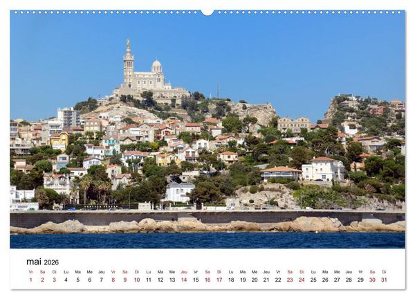Produktbild: Marseille C&ocirc;te et Corniche (Calendrier mural 2026 DIN A2 vertical) calendrier de bureau