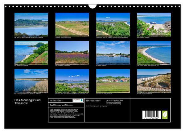 Produktbild: Das M&ouml;nchgut und Thiessow (Wandkalender 2026 DIN A3 quer), CALVENDO Monatskalender