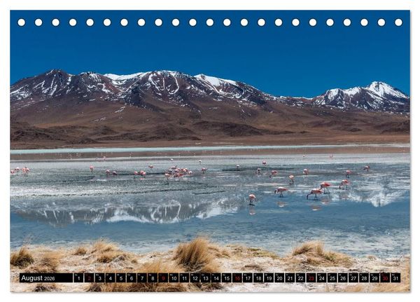 Produktbild: Bolivien Andenlandschaften (Tischkalender 2026 DIN A5 quer), CALVENDO Monatskalender