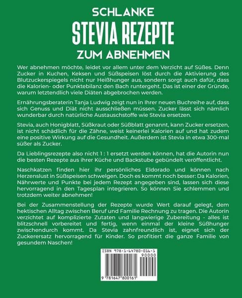 Produktbild: Schlanke Stevia Rezepte zum Abnehmen