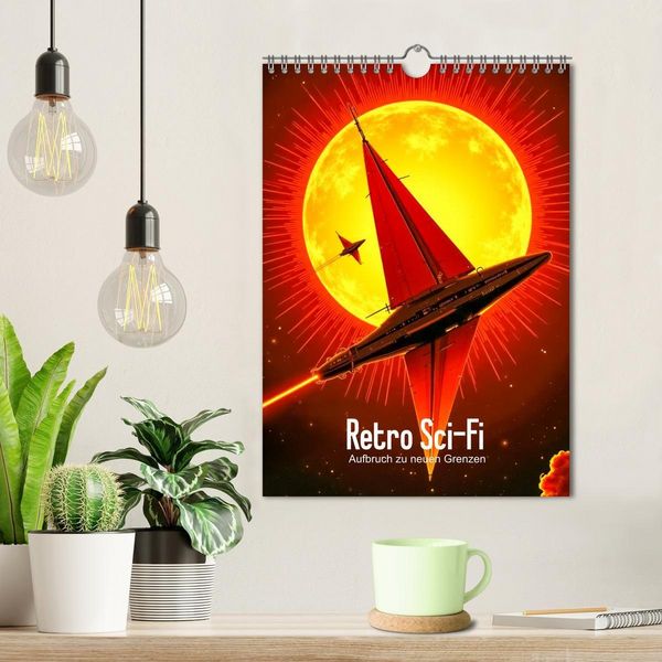 Produktbild: Retro Sci-Fi - Aufbruch zu neuen Grenzen (Wandkalender 2027 DIN A4 hoch), CALVENDO Monatskalender
