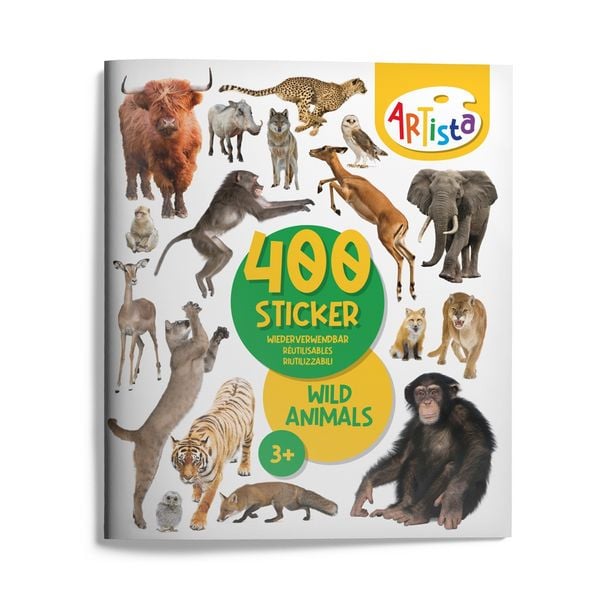 Produktbild: Artista - Stickerbuch Wildtiere