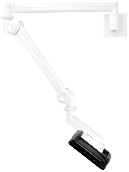 Produktbild: Neomounts FPMA-HAW300 Medical Monitor-Wandhalterung 1 Display(s) 25,4 cm (10") - 61 cm (24") Wei&szlig; Schwenkbar, Rotierbar, Neigbar, H&ouml;henverstellbar