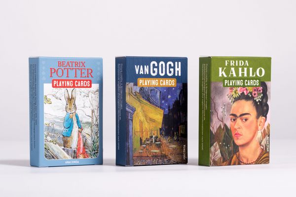 Produktbild: Kartenspiel Kahlo. 54 Spielkarten mit 53 Kahlo-Motiven