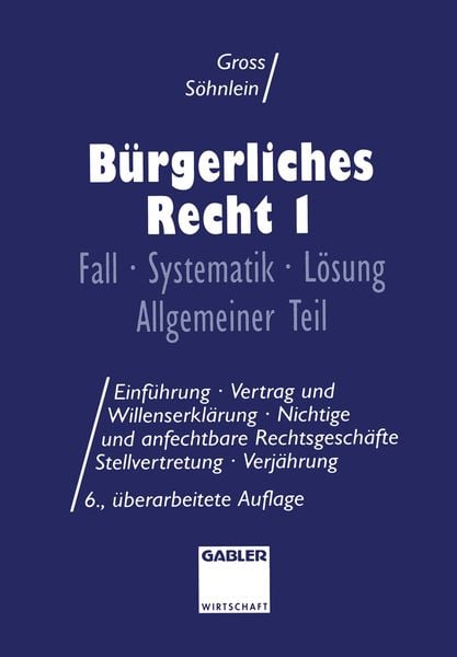Produktbild: B&uuml;rgerliches Recht I