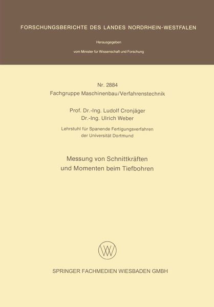 Produktbild: Messung von Schnittkr&auml;ften und Momenten beim Tiefbohren