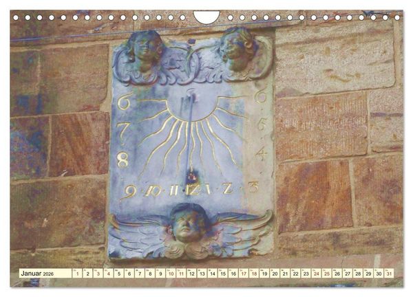 Produktbild: Sonnenuhren - Sonnenstunden (Wandkalender 2026 DIN A4 quer), CALVENDO Monatskalender