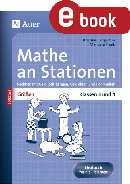Produktbild: Mathe an Stationen Spezial Gr&ouml;&szlig;en 3+4