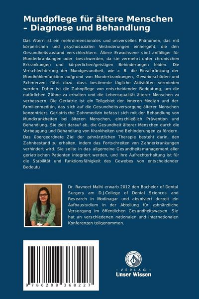 Produktbild: Mundpflege f&uuml;r &auml;ltere Menschen - Diagnose und Behandlung