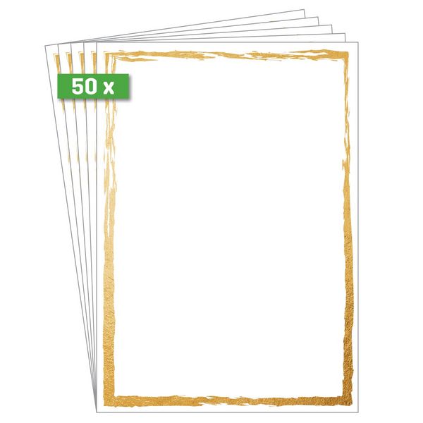 Produktbild: SIGEL Design-Papier, Golden frame