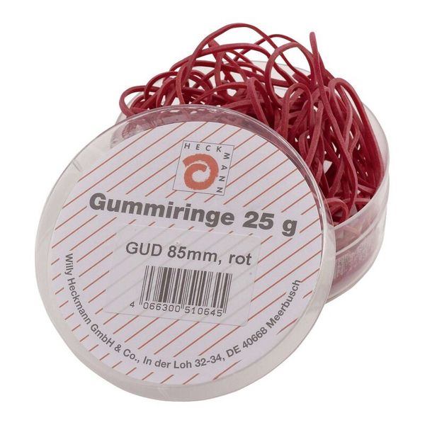 Produktbild: Gummiringe 80mm 25g rot
