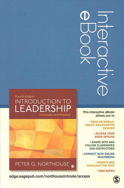 Produktbild: G Northouse, D: Introduction to Leadership Interactive eBook