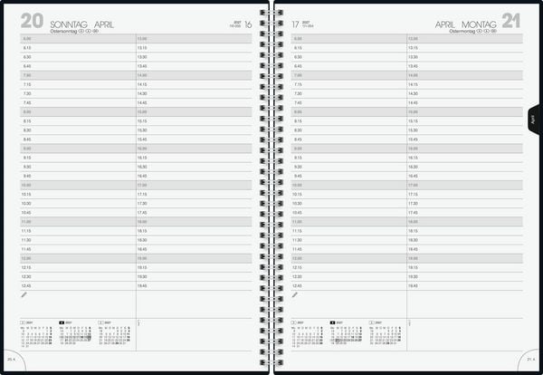 Produktbild: BRUNNEN 1078765907 Buchkalender Mod. 787 2027 A4, Kunststoff, schwarz