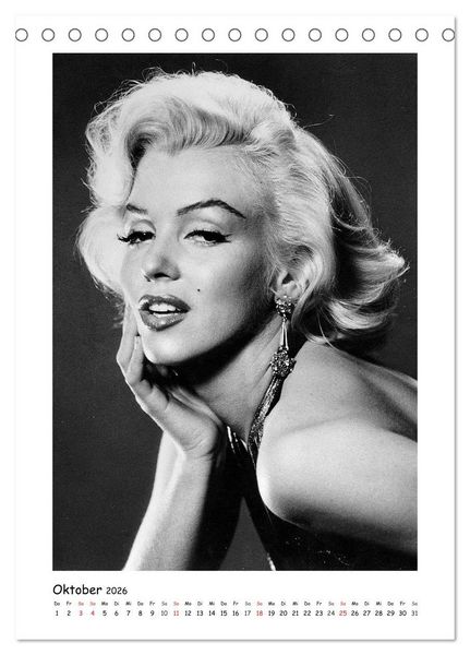 Produktbild: Marilyn Monroe. Weltstar und Sexsymbol (Tischkalender 2026 DIN A5 hoch), CALVENDO Monatskalender