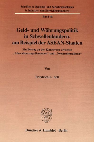Produktbild: Geld- und W&auml;hrungspolitik in Schwellenl&auml;ndern, am Beispiel der ASEAN-Staaten.