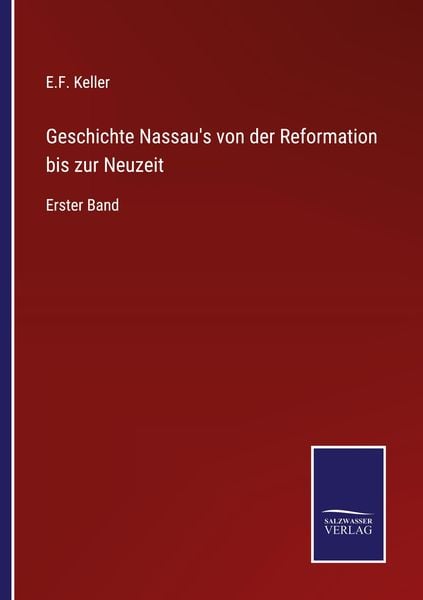 Produktbild: Geschichte Nassau's von der Reformation bis zur Neuzeit