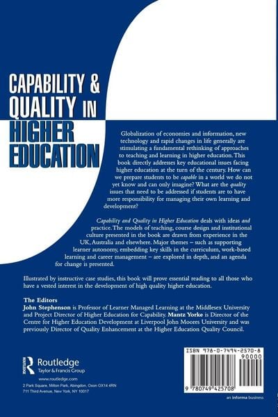 Produktbild: Capability and Quality in Higher Education