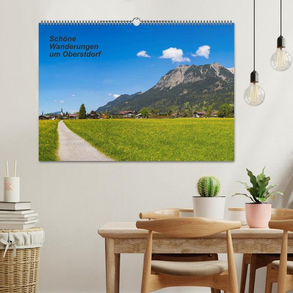 Produktbild: Sch&ouml;ne Wanderungen um Oberstdorf (Wandkalender 2026 DIN A2 quer), CALVENDO Monatskalender