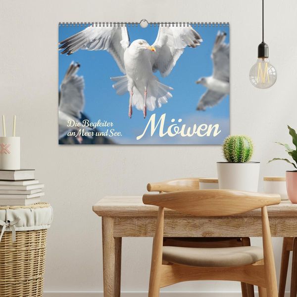 Produktbild: M&ouml;wen die Begleiter an Meer und See (Wandkalender 2026 DIN A3 quer), CALVENDO Monatskalender