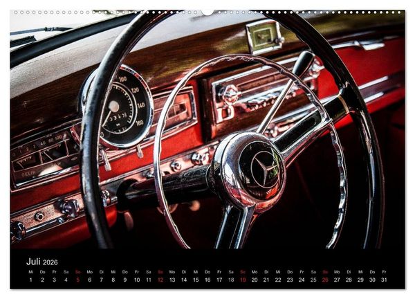 Produktbild: Oldtimer inside (Wandkalender 2026 DIN A2 quer), CALVENDO Monatskalender