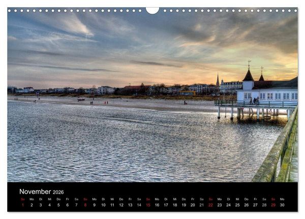 Produktbild: Impressionen von der Insel Usedom (Wandkalender 2026 DIN A3 quer), CALVENDO Monatskalender