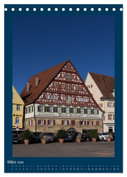 Produktbild: Esslingen am Neckar - Sehenswertes (Tischkalender 2026 DIN A5 hoch), CALVENDO Monatskalender