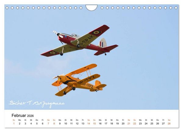 Produktbild: Die Faszination. Flugzeuge am Himmel (Wandkalender 2026 DIN A4 quer), CALVENDO Monatskalender